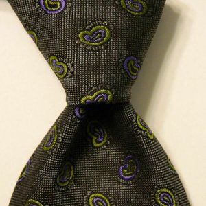 ETRO Silk Necktie ITALY Luxury Designer PAISLEY